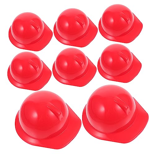 KICHOUSE 10 Stück Helmmodellspielzeug Puppenbaumütze klein Zubehör für Babypuppen Bauhelm Material Hüte Bauarbeiterhut Mini-Schutzhelm aus Kunststoff Puppenhut- Abs rot KICHOUSE 10 Stück Helmmodellspielzeug Puppenbaumütze klein Zubehör für Babypuppen Bauhelm Material Hüte Bauarbeiterhut Mini-Schutzhelm aus Kunststoff Puppenhut- Abs rot von KICHOUSE
