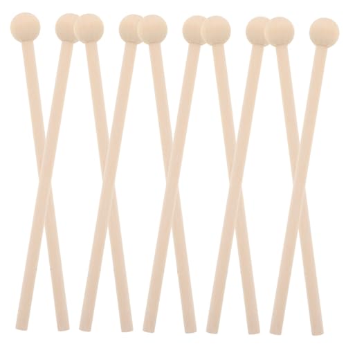 KICHOUSE 10 Stück Holzschlägel für Rhythmus Sticks DIY Lutscher Design Musikinstrumente für Kreative Spiele und Lernzwecke für Musikschüler und Spielzeugzubehör KICHOUSE 10 Stück Holzschlägel für Rhythmus Sticks DIY Lutscher Design Musikinstrumente für Kreative Spiele und Lernzwecke für Musikschüler und Spielzeugzubehör von KICHOUSE