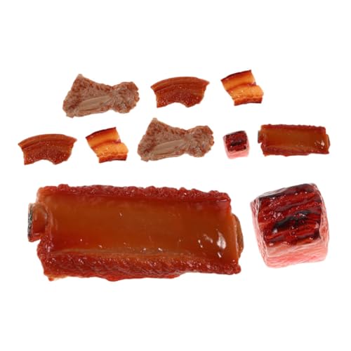 KICHOUSE 10 Stück Künstliche Schweinerippchen Dekoration Teiliges für Küche und Fotografie Lebensnahe Attrappe für Kreative Kochdemos und Stilvolle Tischdekoration KICHOUSE 10 Stück Künstliche Schweinerippchen Dekoration Teiliges für Küche und Fotografie Lebensnahe Attrappe für Kreative Kochdemos und Stilvolle Tischdekoration von KICHOUSE
