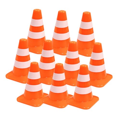 KICHOUSE 10 Stück Mini Verkehrshütchen aus Material für Sandtisch Dekoration Interaktive Spielzeuge zur des Lernens von Verkehrszeichen und Verkehrssicherheit KICHOUSE 10 Stück Mini Verkehrshütchen aus Material für Sandtisch Dekoration Interaktive Spielzeuge zur des Lernens von Verkehrszeichen und Verkehrssicherheit von KICHOUSE