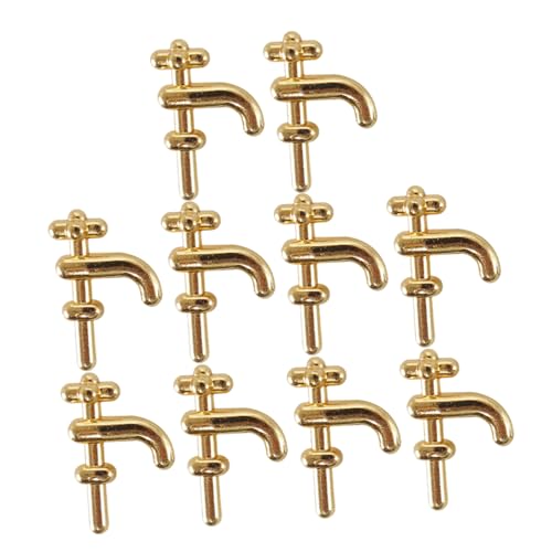 KICHOUSE 10stücke Miniatur Wasserhähne Für Puppenhäuser Maßstab Bad Und Küchenzubehör Detailreiche Miniaturarmaturen Für Kreative Szenen Und Dekoration von KICHOUSE