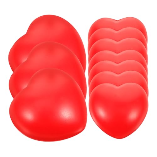 KICHOUSE 10 Stück Rote Herz Stressbälle Mini Knetbälle für Stressabbau für für Partys und KICHOUSE 10 Stück Rote Herz Stressbälle Mini Knetbälle für Stressabbau für für Partys und von KICHOUSE