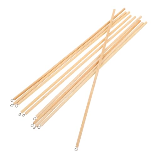 KICHOUSE 10 Stück Schattenpuppen Material Unvollendete Bastelstäbe Schattenpuppengriff Puppenarmsteuerung Schattenpuppenzubehör Stabpuppengriffe Metall Khaki von KICHOUSE