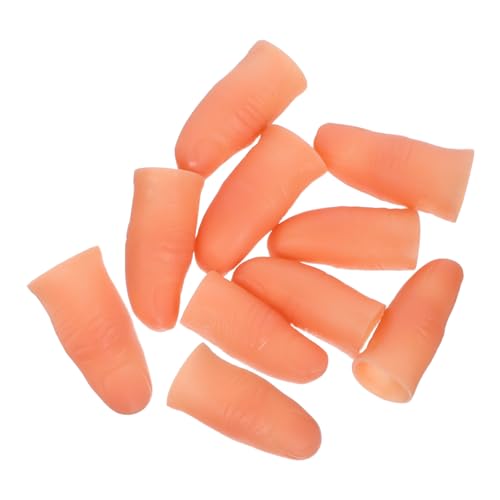 KICHOUSE 10 Stück Teiliges Set Simulierte Fingerprops aus Kunststoff mit Nageldesign Realistische Magische Fingertricks Flexible Fake Finger für Bühnenauftritte und Partyspaß KICHOUSE 10 Stück Teiliges Set Simulierte Fingerprops aus Kunststoff mit Nageldesign Realistische Magische Fingertricks Flexible Fake Finger für Bühnenauftritte und Partyspaß von KICHOUSE