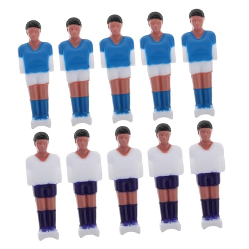 KICHOUSE 10 Stück Teiliges Tischfußball Ersatzteile Set Mini Fußballspieler Figuren für Kicker Tisch Handliche Kompakte Fußballspieler Puppen für Büro Unterhaltung und von KICHOUSE