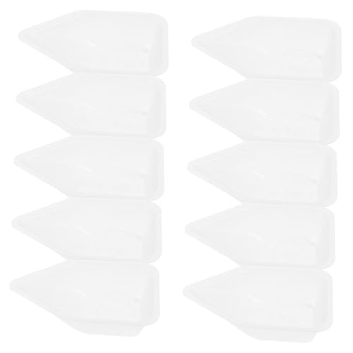 KICHOUSE 10 Stück Wiegeschale messwerkzeuge Wägeplatten kleine Wiegeboote Pulverboote wiegen Wägeschiffchen für Pulver Wiegeboote aus Kunststoff Boot wiegen Laborwaagen Plastik Transparent von KICHOUSE