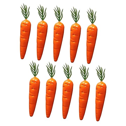 KICHOUSE 10 Stück künstliche Karotte Karottenprop Mini-Karotte gefälscht Mini-Puppenhaus Karotten-Ornament Simulation Karotten kleines Accessoire Bastelzubehör Schaumstoff Styropor Orange KICHOUSE 10 Stück künstliche Karotte Karottenprop Mini-Karotte gefälscht Mini-Puppenhaus Karotten-Ornament Simulation Karotten kleines Accessoire Bastelzubehör Schaumstoff Styropor Orange von KICHOUSE