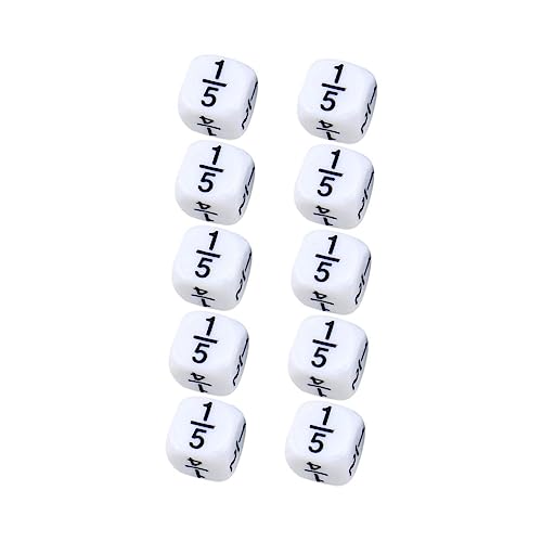 KICHOUSE Mathematik-lernwerkzeug Spielwürfelspielzeug 10 Stück Bruchwürfel Für Jungen Und Mädchen Kreatives Würfelspielzeug KICHOUSE Mathematik-lernwerkzeug Spielwürfelspielzeug 10 Stück Bruchwürfel Für Jungen Und Mädchen Kreatives Würfelspielzeug von KICHOUSE