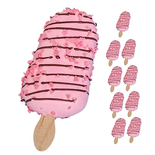 KICHOUSE 10 Teiliges Künstliche Eiscreme Modelle Realistische Deko für Fotografie Hochzeiten Zuhause Lebensmittelechtes Material für Schaufenster Präsentationen von KICHOUSE