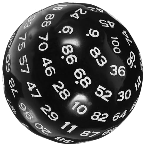 KICHOUSE Elegante 100-seitige Würfel Stabile Spielwürfel Aus Acryl Für Bars Partys Und Pädagogische Zwecke von KICHOUSE