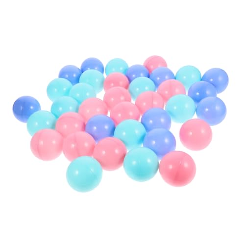 KICHOUSE 100 Stück Bunte Ozeanbälle Macaron Farbige Pool Spielbälle für Party Kreative Schwimmspielzeuge für Spielzelte und Ballgruben von KICHOUSE