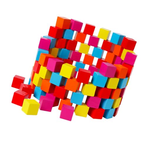 KICHOUSE Bauklötze Für Bunte Würfel Zur Frühkindlichen Bildung Holzspielzeug Montessori Lernhilfe Konstruktionsspielzeug Für Kreative Spielmöglichkeiten KICHOUSE Bauklötze Für Bunte Würfel Zur Frühkindlichen Bildung Holzspielzeug Montessori Lernhilfe Konstruktionsspielzeug Für Kreative Spielmöglichkeiten von KICHOUSE