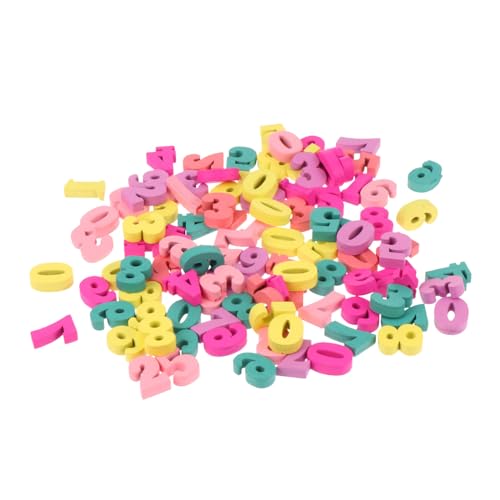 KICHOUSE 100 Stück Farbige Holzblöcke Bastelmaterial Farbrührstäbchen Farbige Eisstiele Zum Basteln Perlen Zum Basteln Nachfüllbare Quaste Makramee Große Bastelstäbchen Bastelsets von KICHOUSE