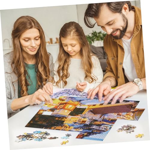 KICHOUSE Spielzeug 1000 Stück Verpacken Kinder Puzzle rätselbuch Kinder Puzzle für Erwachsene Harte Puzzles Landschaftspuzzle Kinderspielzeug Spielzeuge Ägäis-Rätsel Papierkarte von KICHOUSE