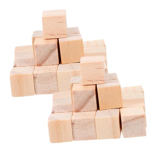 KICHOUSE 100Stücke Holzbausteine Leere Holzwürfel für Pädagogisches Kreativität und Praktischen Fähigkeiten für DIY Projekte und Handwerk KICHOUSE 100Stücke Holzbausteine Leere Holzwürfel für Pädagogisches Kreativität und Praktischen Fähigkeiten für DIY Projekte und Handwerk von KICHOUSE