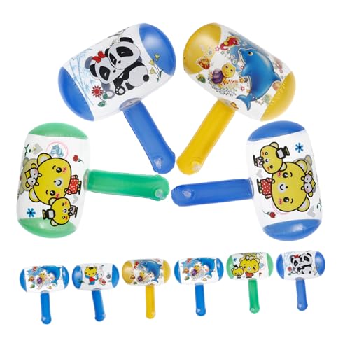 KICHOUSE 10Stücke Teiliges Aufblasbare Kinderhämmer Mit Glocke Lustiges Für Kleinkinder Sicher Und Leicht Für Drinnen Und Draußen Für Kreative Spiele Und Spaß von KICHOUSE