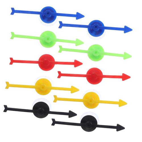 KICHOUSE 10Stücke Teiliges Brettspielzubehör Interaktive Spielpfeile Mit Saugnäpfen Für DIY Spiele Partys Und Besondere Anlässe Wiederverwendbar Und Langlebig von KICHOUSE