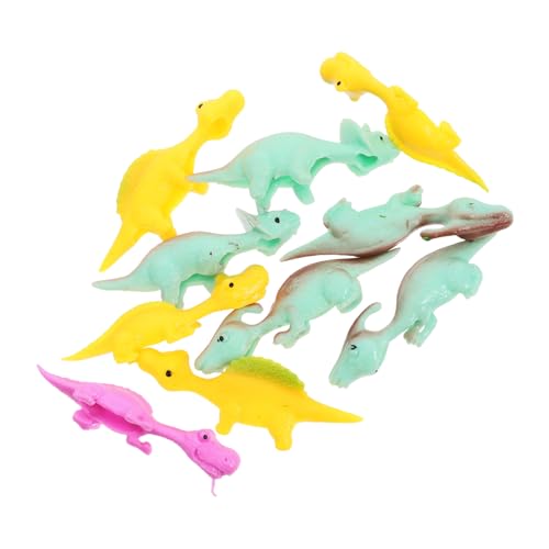 KICHOUSE 10Stücke Teiliges Dinosaurier Fingerschleuder aus TPR Lustiges Langlebiges für Erwachsene für Partys und Freizeitaktivitäten von KICHOUSE
