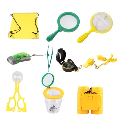 KICHOUSE 10Stücke Teiliges Insektenbeobachtungsset für Outdoor Kit zur Beobachtung von Insekten der Langlebige Lupenbecher Lernspielzeug für Kleine KICHOUSE 10Stücke Teiliges Insektenbeobachtungsset für Outdoor Kit zur Beobachtung von Insekten der Langlebige Lupenbecher Lernspielzeug für Kleine von KICHOUSE