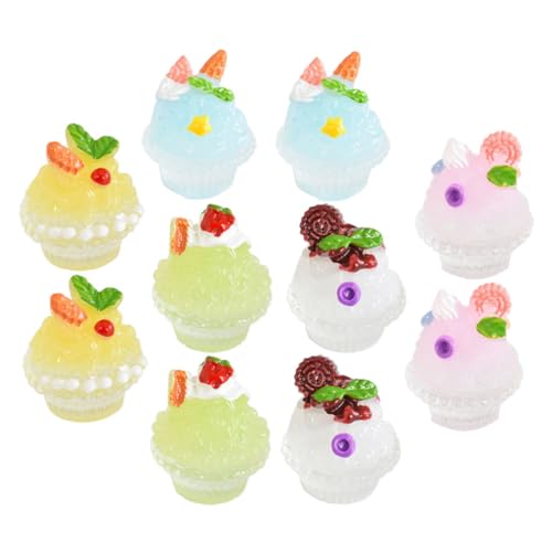 KICHOUSE 10Stücke Teiliges Mini Eiscreme Dekorationsset Desserts für Puppenhäuser und Fotografie Requisiten für Kreative Bastelprojekte und Liebevolle Ausstellungen KICHOUSE 10Stücke Teiliges Mini Eiscreme Dekorationsset Desserts für Puppenhäuser und Fotografie Requisiten für Kreative Bastelprojekte und Liebevolle Ausstellungen von KICHOUSE