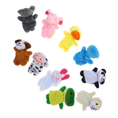 KICHOUSE 10Stücke Teiliges Tier Fingerpuppen aus Weiche Handpuppen für Fördert Kreatives und Geschichtenerzählen für Jungen KICHOUSE 10Stücke Teiliges Tier Fingerpuppen aus Weiche Handpuppen für Fördert Kreatives und Geschichtenerzählen für Jungen von KICHOUSE