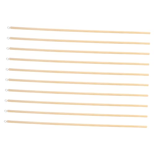 KICHOUSE 10pcs Hölzerne Manipulationsstift Für Puppenpuppen -kontrollstangenschattenpuppen Holzstock Für Puppenspiele Und Shows von KICHOUSE
