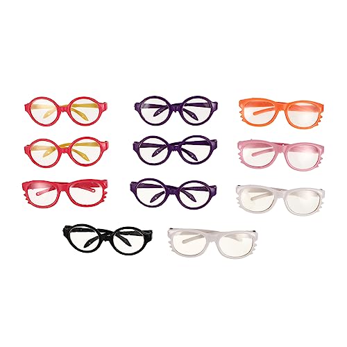KICHOUSE 11 Stück Puppenbrille Puppen kinderpuppe Puppen Kleidung Puppenaccessoires Puppenzubehör für Fotoshootings Fun Toy Puppe Cosplay Partyzubehör Anziehbrille für Puppen Plastik KICHOUSE 11 Stück Puppenbrille Puppen kinderpuppe Puppen Kleidung Puppenaccessoires Puppenzubehör für Fotoshootings Fun Toy Puppe Cosplay Partyzubehör Anziehbrille für Puppen Plastik von KICHOUSE