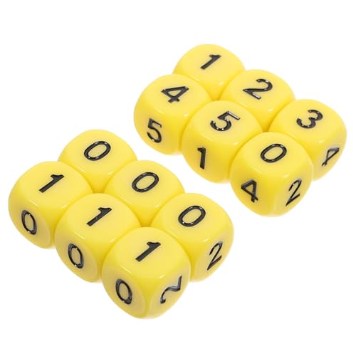 KICHOUSE 12stücke Zahlenwürfel Mit Abgerundeten Ecken Dice Für Brettspiele Partys Und Mathe-lernprojekte Für Unterhaltung Und Spieleabende von KICHOUSE