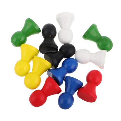 KICHOUSE 12 Stück Brettspielschachzubehör Brettspielzubehör Tabletop-spielkomponente Schachbrettzubehör Aus Holz Gehen Sie Schachzubehör Schach Tragbares Mini-Schach Lotusbaum von KICHOUSE