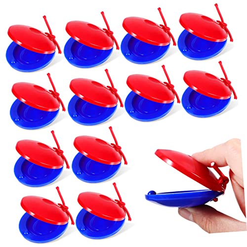 KICHOUSE 12 Stück Fingerkastagnetten Xylophon Klöppel Kastagnetten Für Handheld Babytrommel Tasteninstrumente Handklöppel Kastagnetten Handglockenspielzeug Musikalische Mini von KICHOUSE