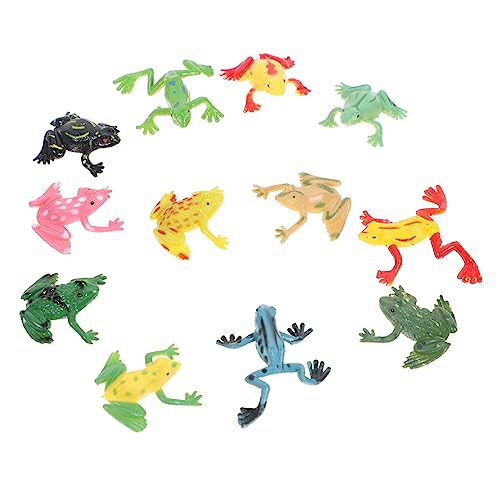 KICHOUSE 12 Stück Froschmodell Frösche Modell Frosch-Minifiguren kleine Plastikfrösche Modell kleine Frösche Froschmodell aus Kunststoff Frösche Figuren PVC KICHOUSE 12 Stück Froschmodell Frösche Modell Frosch-Minifiguren kleine Plastikfrösche Modell kleine Frösche Froschmodell aus Kunststoff Frösche Figuren PVC von KICHOUSE