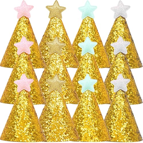 KICHOUSE 12 Stück Geburtstagshut Partyhüte Für Geburtstagskinder Vorabend Dekorationen Mini Partygeschenke Für Kleinkinder Junge Kleine Geburtstagshüte Glitzer Hüte Tuch KICHOUSE 12 Stück Geburtstagshut Partyhüte Für Geburtstagskinder Vorabend Dekorationen Mini Partygeschenke Für Kleinkinder Junge Kleine Geburtstagshüte Glitzer Hüte Tuch von KICHOUSE