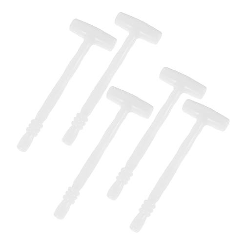KICHOUSE 12 Stück Hammerform Hilfs- Prop-Hammer Hammer Werkzeug Multifunktional Stütze Hammer Requisiten Hammerschlagspielzeug Aus Kunststoff Spielhammer Weiß Plastik von KICHOUSE