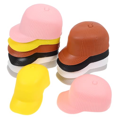 KICHOUSE 12 Stück Hut Foto Requisiten Kind Die Sonne Puppe Bastelmütze Puppenaccessoire Puppenhaushut Foto Requisite Kleiner Hut Foto-Requisite Mini-Hüte dekorativer DIY-Hut von KICHOUSE