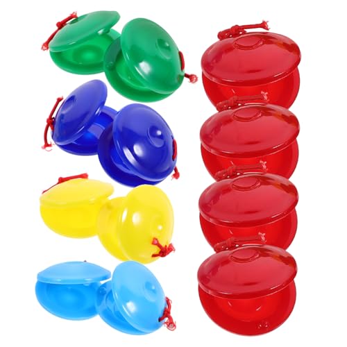 KICHOUSE 12 Stück Kastagnetten Geräuschspielzeug Kind Babys Musikinstrumente Musical Pädagogisches Musikspielzeug Musikalisches Kastagnette Aus Kunststoff Schlaginstrument PVC von KICHOUSE