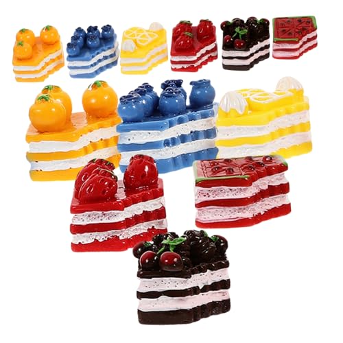 KICHOUSE 12er-Set Miniatur-harzkuchen Simulierte Mini-Desserts Zum Basteln Für Mini-küchenszene KICHOUSE 12er-Set Miniatur-harzkuchen Simulierte Mini-Desserts Zum Basteln Für Mini-küchenszene von KICHOUSE