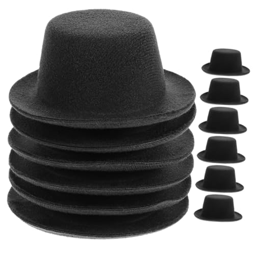 KICHOUSE 12 Stück Miniatur Cowboy Hüte aus Filz Dekorative Hüte für Puppen und Partys Schwarz für DIY Projekte Geburtstagsfeiern und Hochzeiten Langlebig und Leicht KICHOUSE 12 Stück Miniatur Cowboy Hüte aus Filz Dekorative Hüte für Puppen und Partys Schwarz für DIY Projekte Geburtstagsfeiern und Hochzeiten Langlebig und Leicht von KICHOUSE