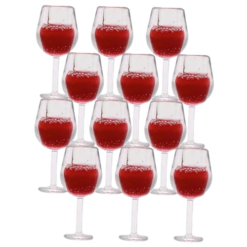 KICHOUSE Puppen-weinbecher-Modell Realistische Mini-weinbecher Weingläser Für Puppenhaus Realistische Nachbildung Von Mini Weinbechern Aus Resin Dekoration Und Accessoires von KICHOUSE