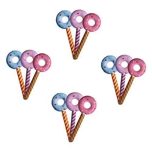 KICHOUSE 12 Stück Partyballon Krapfen Party Aufblasbarer Ballon Pastell Jubelstöcke Luft Rosa Runden Geburtstag Kinderspielzeug Süßigkeiten-ballon Dekoration Groß Donut-förmiger Ballon Pvc KICHOUSE 12 Stück Partyballon Krapfen Party Aufblasbarer Ballon Pastell Jubelstöcke Luft Rosa Runden Geburtstag Kinderspielzeug Süßigkeiten-ballon Dekoration Groß Donut-förmiger Ballon Pvc von KICHOUSE