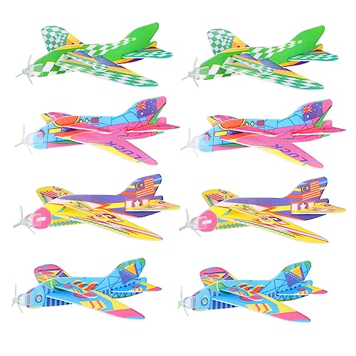 KICHOUSE 12 Stück Schaumflugzeuge für Wurfspielzeug für Jungen und Mädchen Fördert Hand Augen Koordination und Kreativität für Outdoor Spaß Zufällige Designs KICHOUSE 12 Stück Schaumflugzeuge für Wurfspielzeug für Jungen und Mädchen Fördert Hand Augen Koordination und Kreativität für Outdoor Spaß Zufällige Designs von KICHOUSE