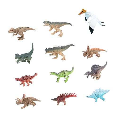 KICHOUSE 12 Stück Simulierte Statische Dinosaurier Dinosaurier Modell Kunststoff Dinosaurier Dinosaurier Simulation Dinosaurier Statue Dinosaurier Modell Pädagogische Dinosaurier von KICHOUSE