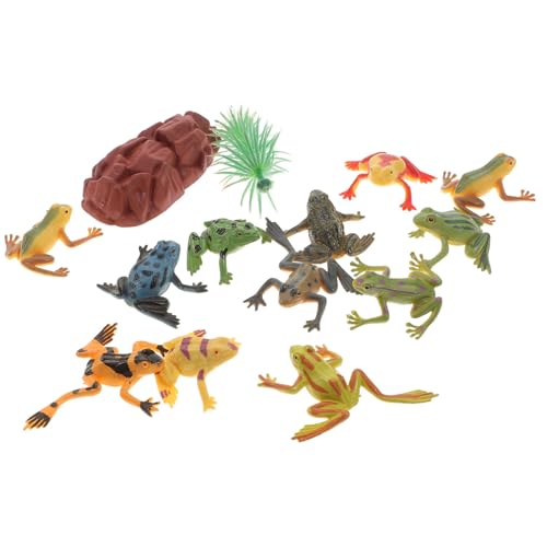 KICHOUSE 12 Stück Stress- Miniatur-Froschspielzeug verrückt Spiele Miniaturen für kinderspielzeug Formen zur Linderung von Angstzuständen von KICHOUSE