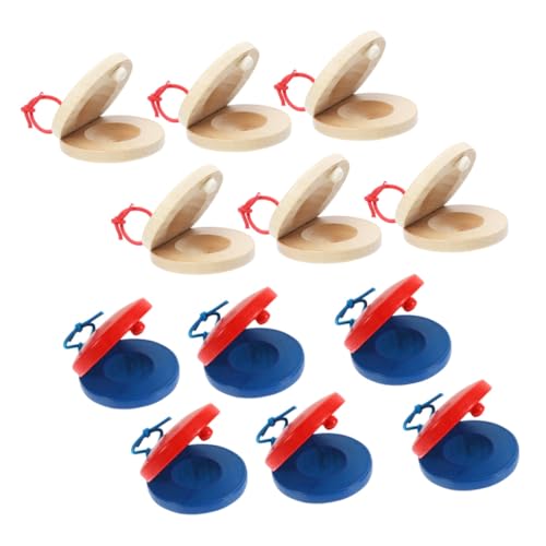 KICHOUSE 12 Stück Teiliges Holz Castanets Musikinstrument für Stimuliert Musikverständnis für Spielplatz und Unterwegs Sicher und Langlebig KICHOUSE 12 Stück Teiliges Holz Castanets Musikinstrument für Stimuliert Musikverständnis für Spielplatz und Unterwegs Sicher und Langlebig von KICHOUSE