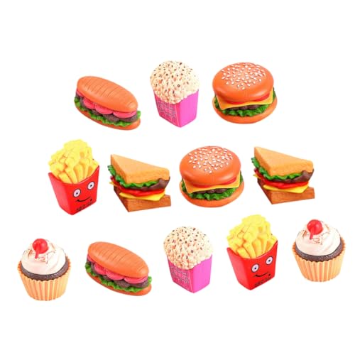 KICHOUSE 12-teiliges Set Simulierter Hamburger-Hotdog Probieren Fast-Food-spielset Für Kleinkinder Restaurant-spielsets Für Gefälschtes Essen PVC KICHOUSE 12-teiliges Set Simulierter Hamburger-Hotdog Probieren Fast-Food-spielset Für Kleinkinder Restaurant-spielsets Für Gefälschtes Essen PVC von KICHOUSE