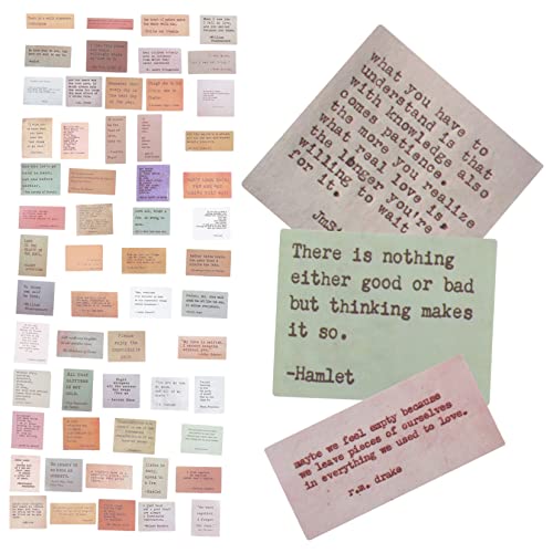 KICHOUSE 120 Stück Aufkleber mit motivierenden Zitaten Scrapbooking zubehör journaling Sticker Hochwertige Sticker inspirierender Aufkleber motivierende Zitataufkleber PVC selbstklebend von KICHOUSE