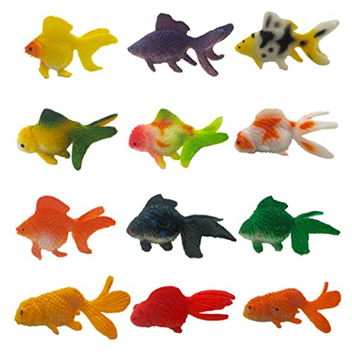 KICHOUSE 12Stücke Realistische Goldfisch Figuren aus PVC Kognitives für Aquarium Dekoration Miniatur Meerestiere Zufällige Designs KICHOUSE 12Stücke Realistische Goldfisch Figuren aus PVC Kognitives für Aquarium Dekoration Miniatur Meerestiere Zufällige Designs von KICHOUSE