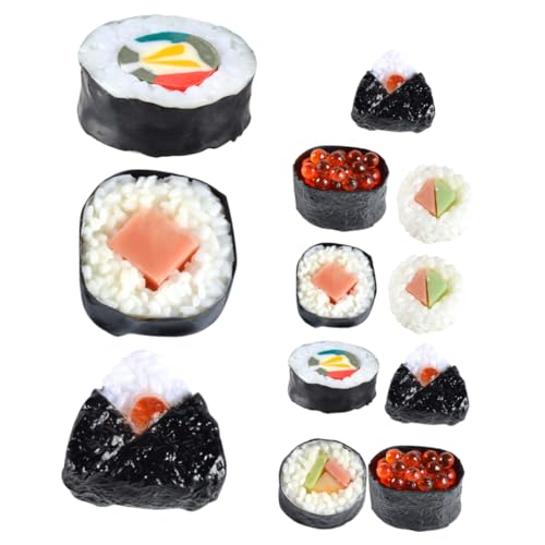 KICHOUSE 12Stücke Realistisches Sushi aus Künstlichem Essen Vielseitige Requisiten für Fotografie Spielküche und Ausstellungen für Kreative Präsentationen von KICHOUSE