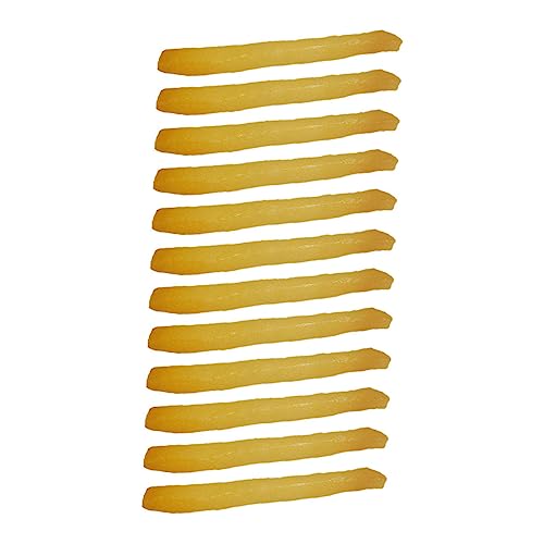 KICHOUSE 12 Stück Pommes Frites Spielzeugset für Kinder Künstliche Lebensmittelmodelle zur Dekoration von Küchen und Partys Simulation Frites für Rollenspiele und Fotografie Requisiten von KICHOUSE