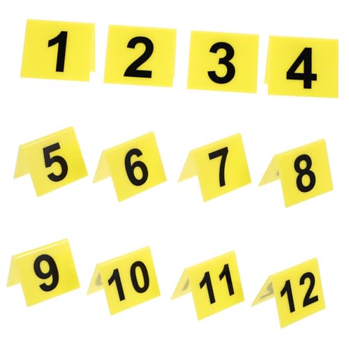 KICHOUSE Ermittlungs-Requisiten 12 Stück Acryl-Nummern-id-zelte für Detektivszenen Hochzeitsdekorationen KICHOUSE Ermittlungs-Requisiten 12 Stück Acryl-Nummern-id-zelte für Detektivszenen Hochzeitsdekorationen von KICHOUSE
