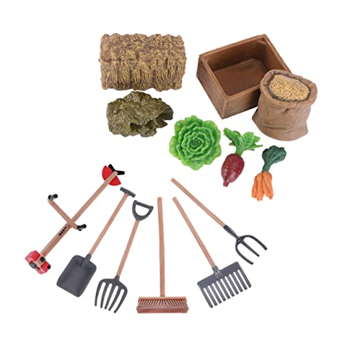 KICHOUSE 13 Stücke Simulation Bauernhof Werkzeuge Modell Kreative Mini Modell Zubehör Sand Tisch KICHOUSE 13 Stücke Simulation Bauernhof Werkzeuge Modell Kreative Mini Modell Zubehör Sand Tisch von KICHOUSE